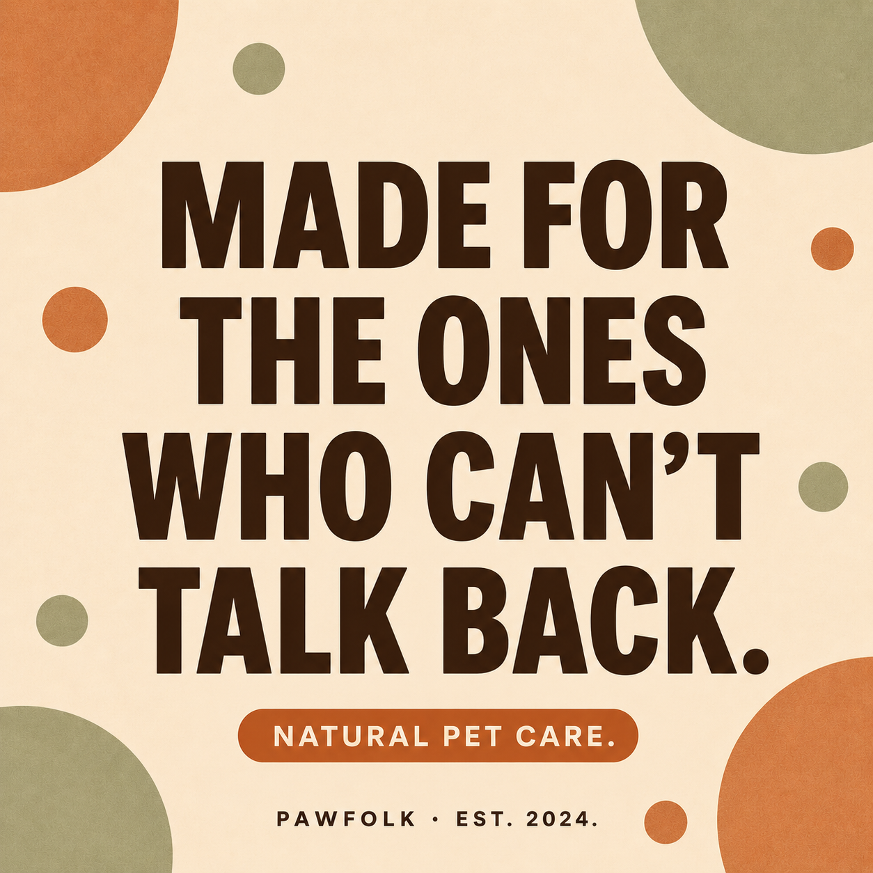 PAWFOLK brand awareness ad